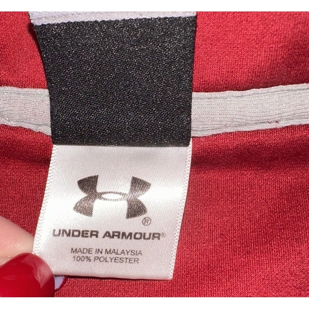 Under Armour Iowa State Cyclones Red 1/4 Zip Pullover Sweatshirt NCAA Men's XL - Picture 5 of 8
